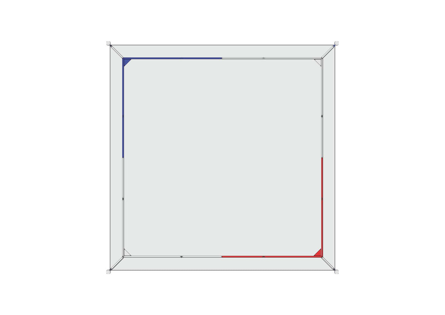 Boxing Ring Standard 6m x 6m 3D Symbol for Vectorworks or AutoCAD